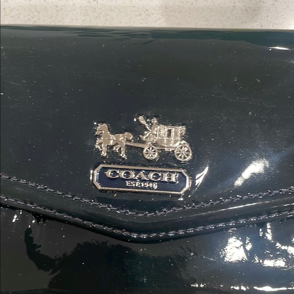 Coach Black Patent Leather Wallet - Picture 3 of 6